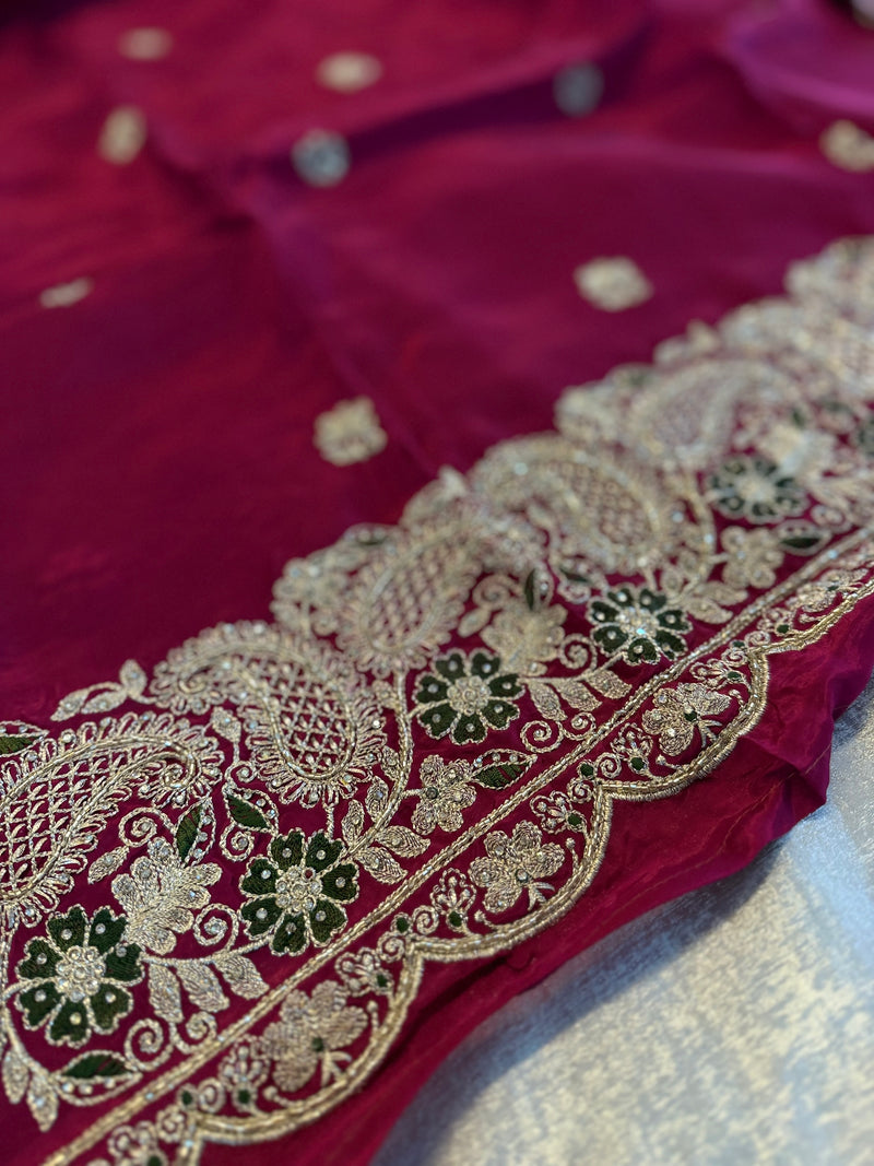 BEAUTIFUL DAMAN WORK SUITS |  | Karishma Emporium | Elegance in Making Pure Zardozi Women wear