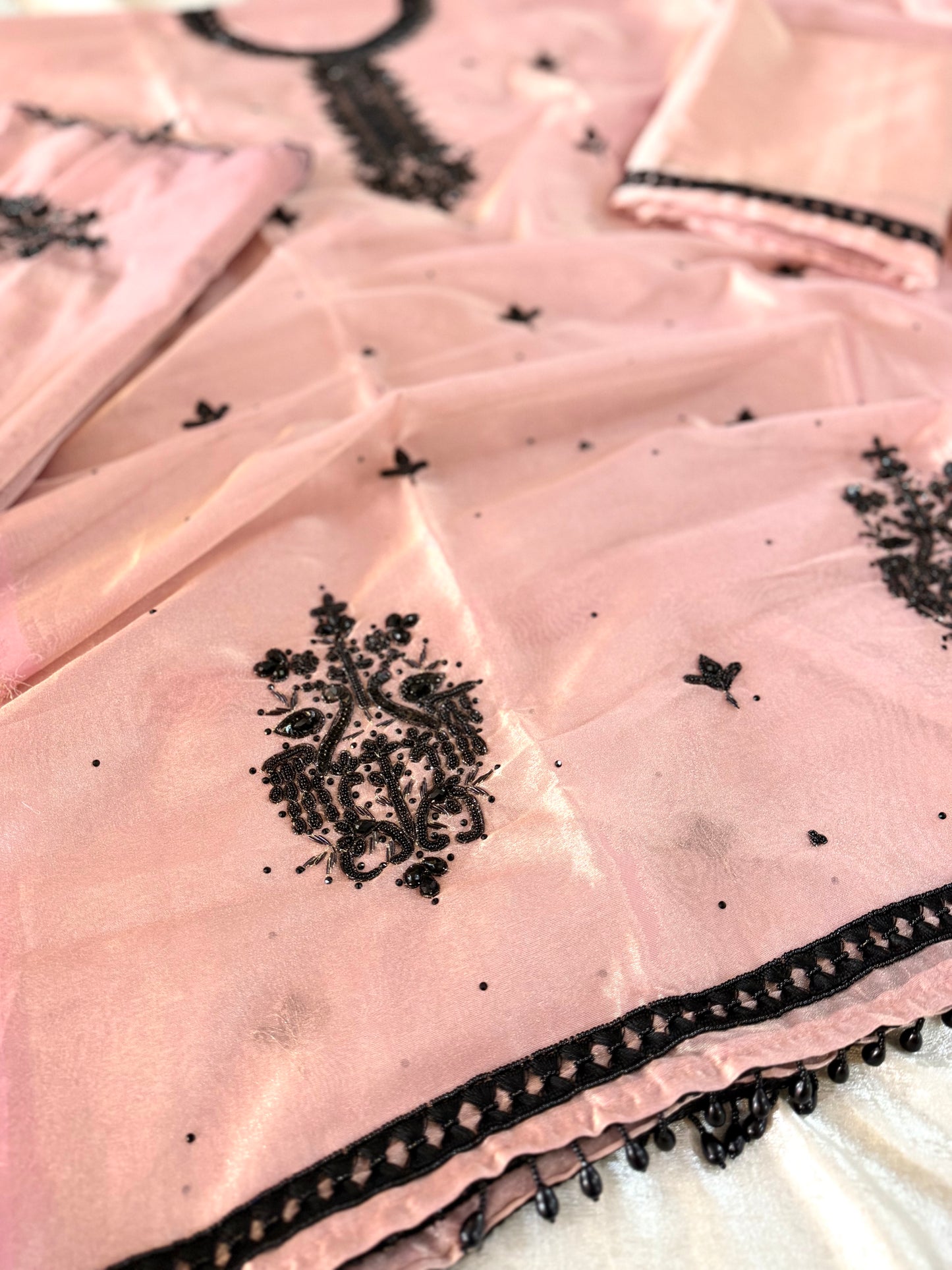 PURE HANDWORK SUIT IN BLACK WORK
