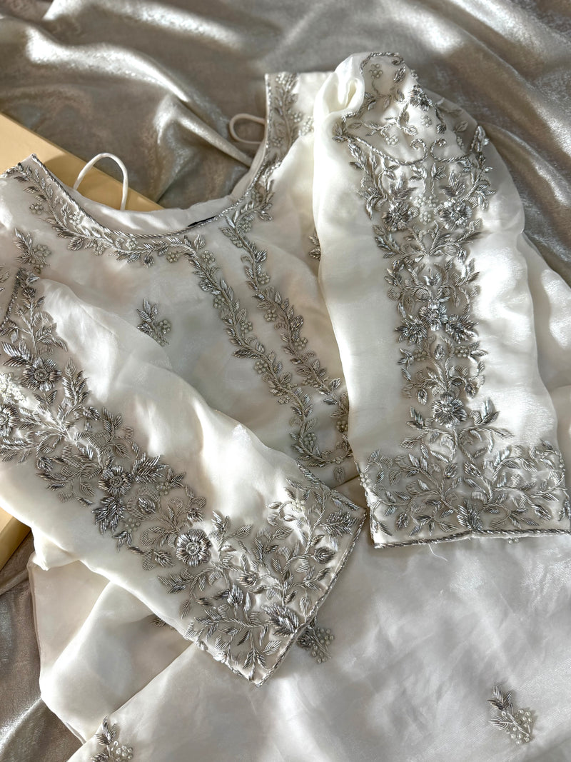 ANTIQUE ZARDOZI GHARARA |  | Karishma Emporium | Elegance in Making Pure Zardozi Women wear
