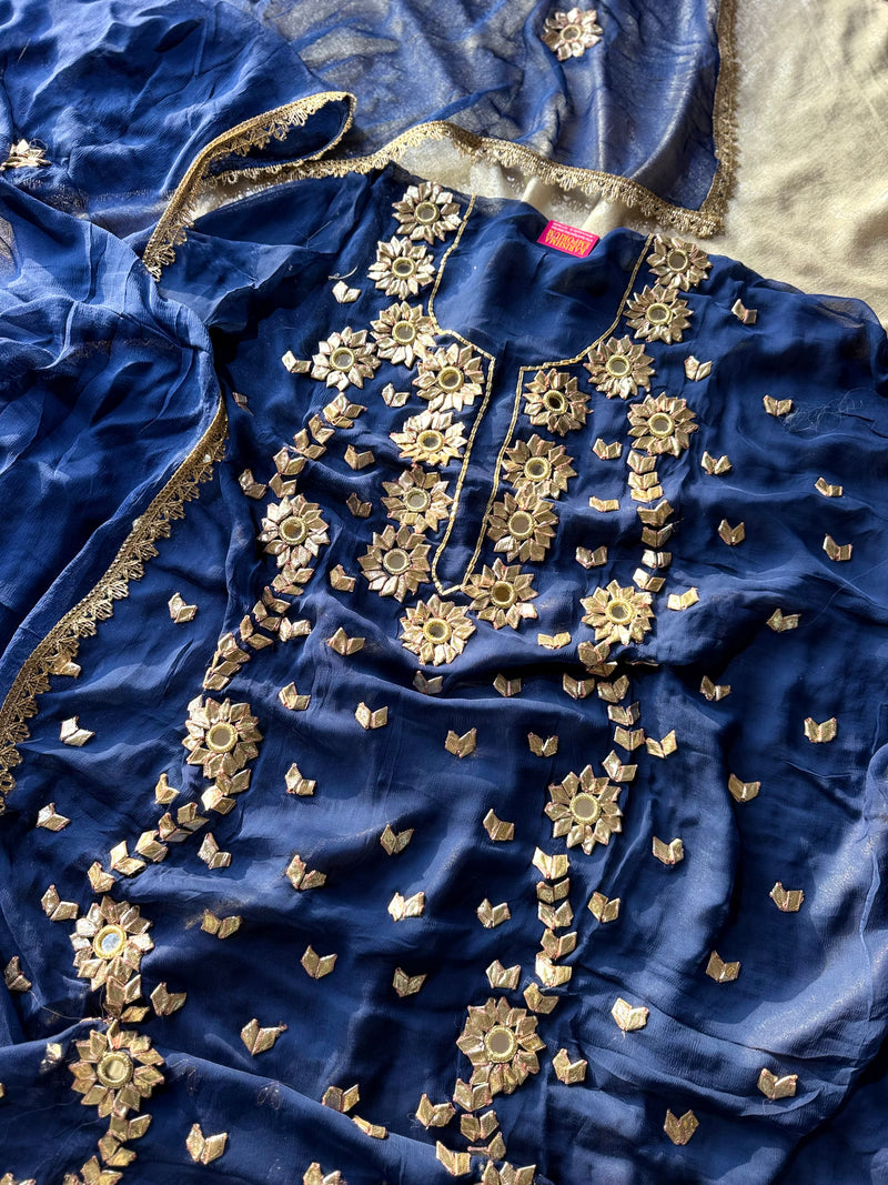 Gota Patti suits |  | Karishma Emporium | Elegance in Making Pure Zardozi Women wear