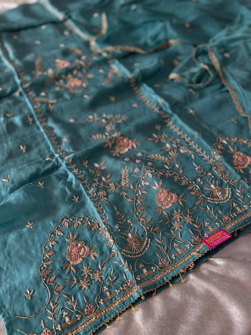 PURE DABKA SUITS |  | Karishma Emporium | Elegance in Making Pure Zardozi Women wear
