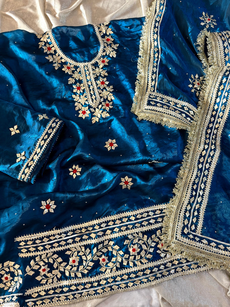 NEW GOTA PATTI SUITS |  | Karishma Emporium | Elegance in Making Pure Zardozi Women wear