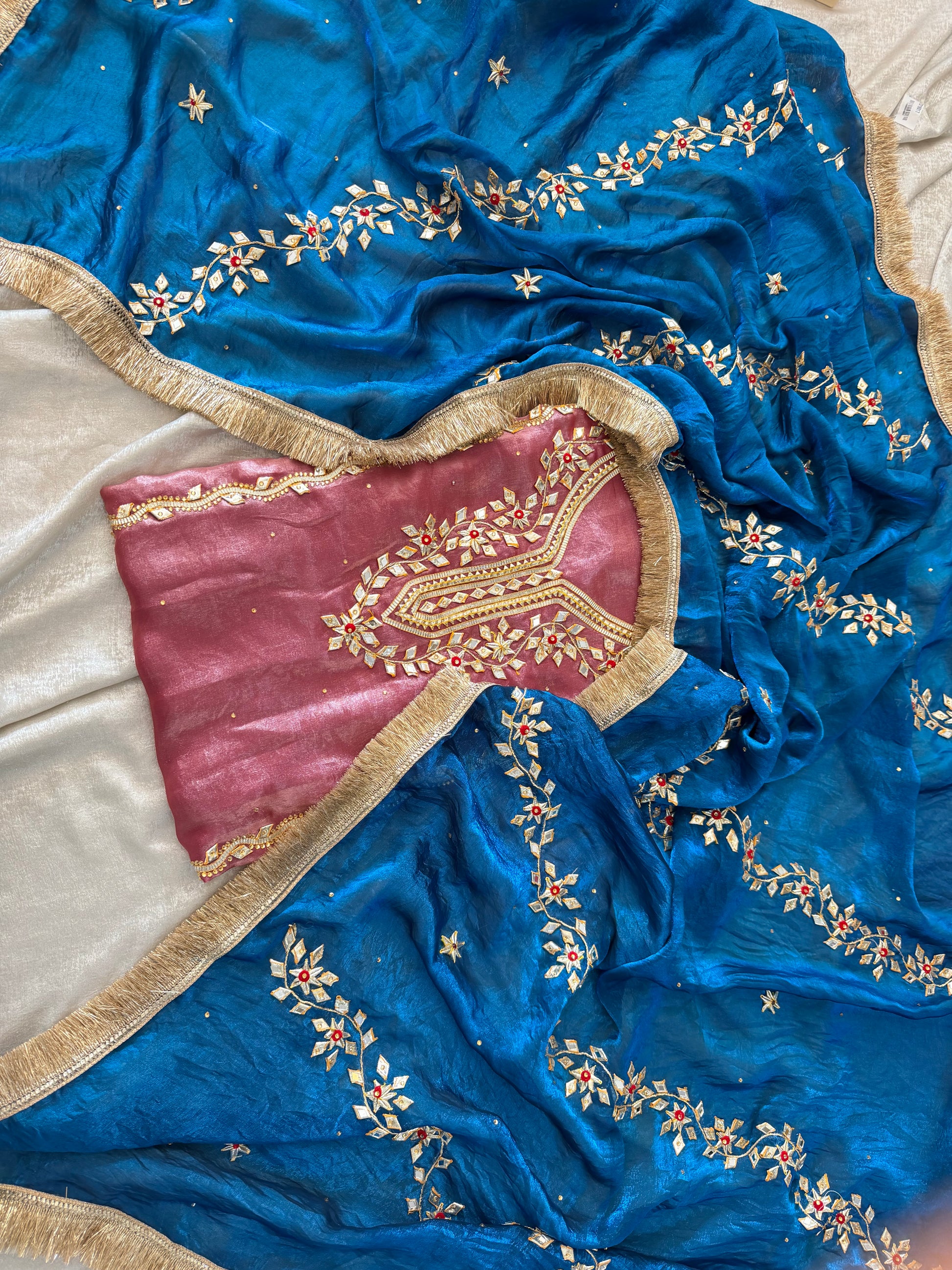 BEAUTIFUL GOTA PATTI |  | Karishma Emporium | Elegance in Making Pure Zardozi Women wear