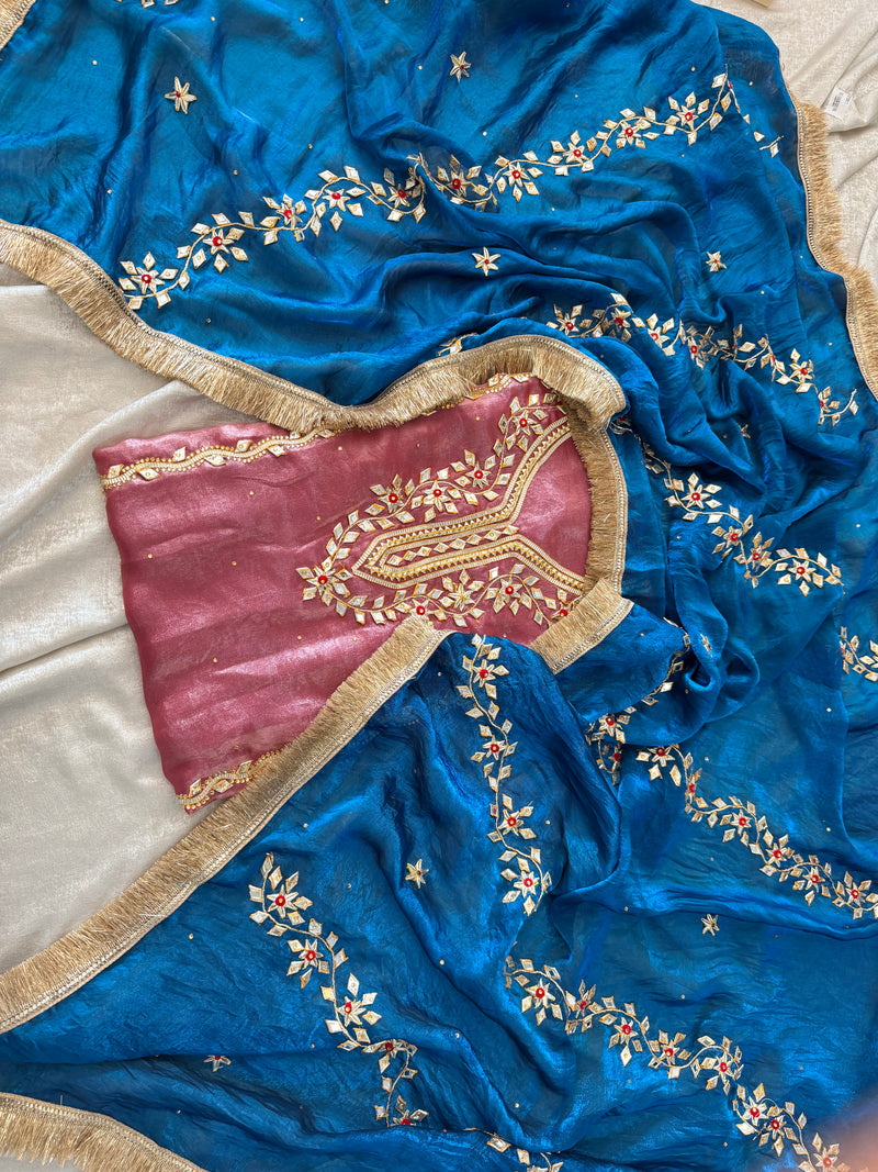 BEAUTIFUL GOTA PATTI |  | Karishma Emporium | Elegance in Making Pure Zardozi Women wear
