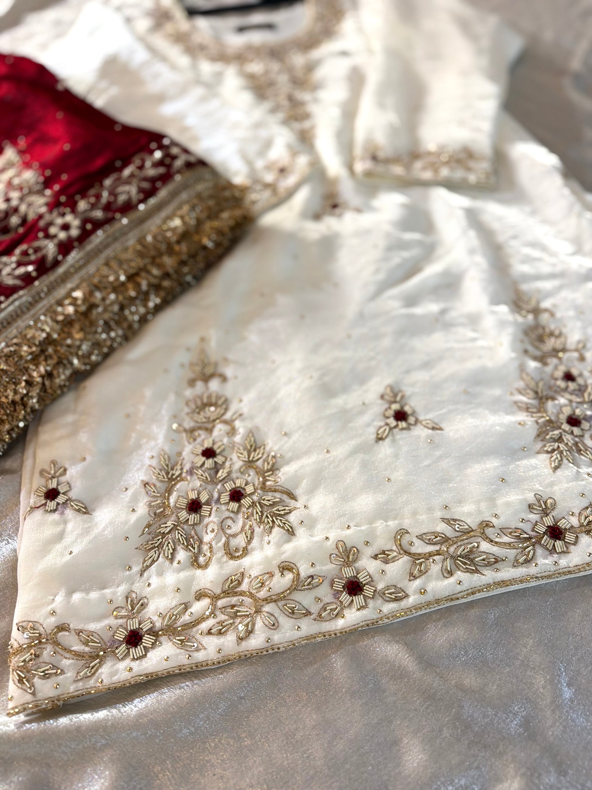 NIKAH GHARARA |  | Karishma Emporium | Elegance in Making Pure Zardozi Women wear