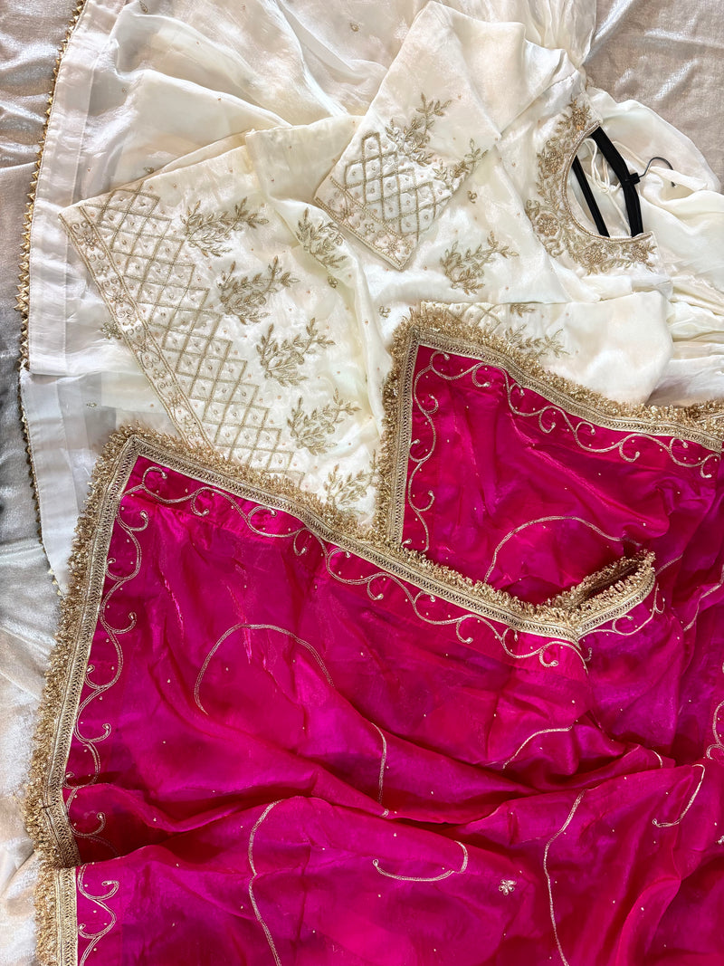 DABKA GHARARA |  | Karishma Emporium | Elegance in Making Pure Zardozi Women wear