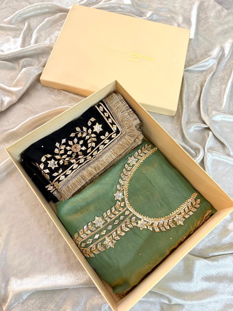 “GOTA PATTI” |  | Karishma Emporium | Elegance in Making Pure Zardozi Women wear