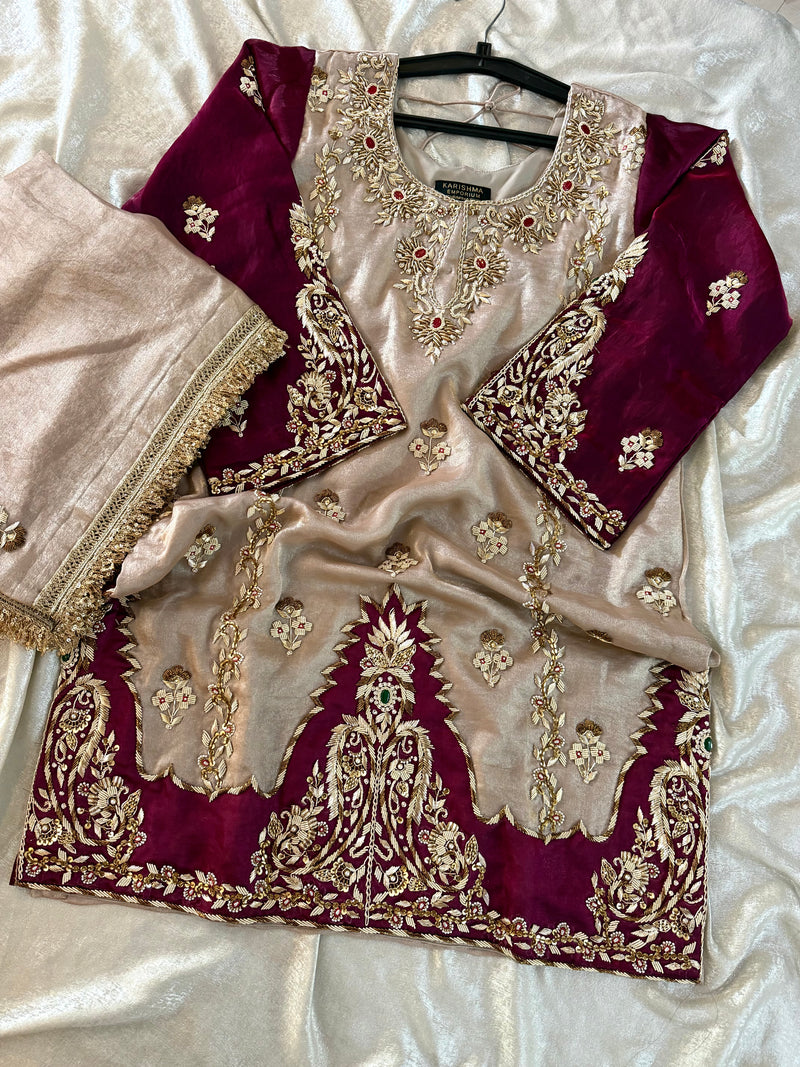 (AAFAT) |  | Karishma Emporium | Elegance in Making Pure Zardozi Women wear