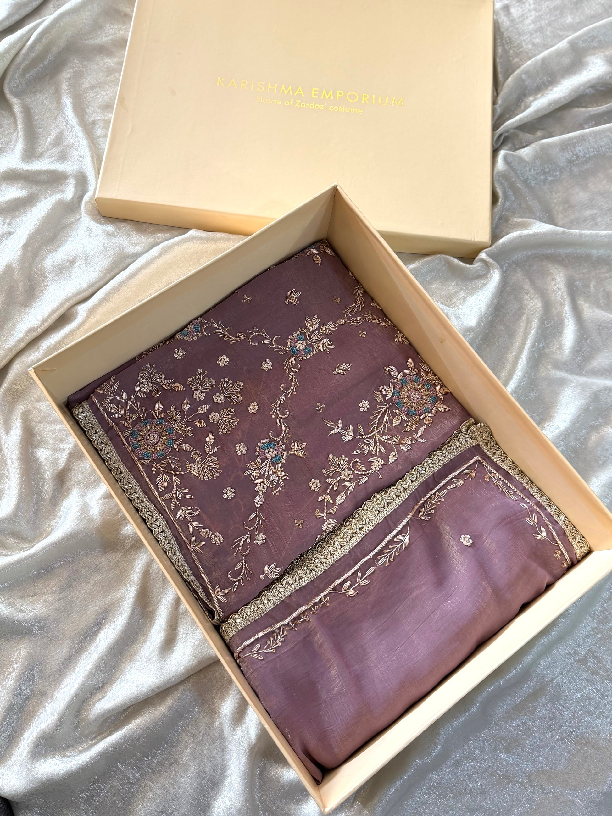 PURE ZARDOZI WORK SUIT |  | Karishma Emporium | Elegance in Making Pure Zardozi Women wear