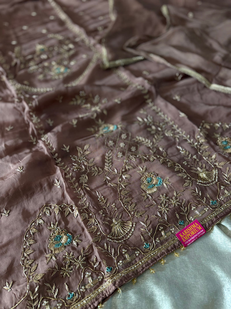 PURE DABKA SUITS |  | Karishma Emporium | Elegance in Making Pure Zardozi Women wear
