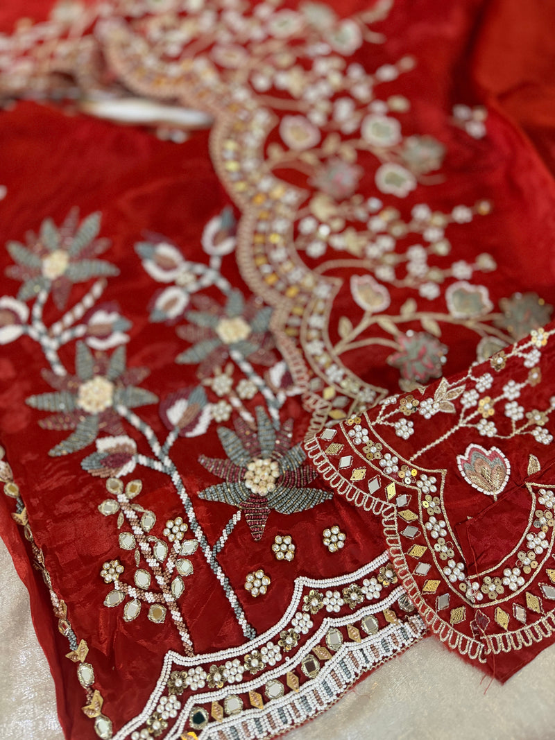 NEW WEDDING SUITS |  | Karishma Emporium | Elegance in Making Pure Zardozi Women wear