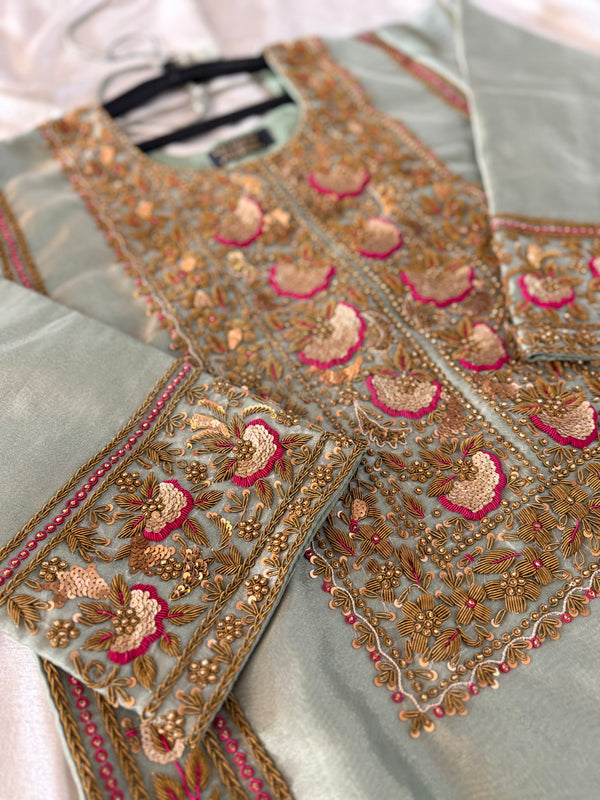 Antique Zardozi Sharara