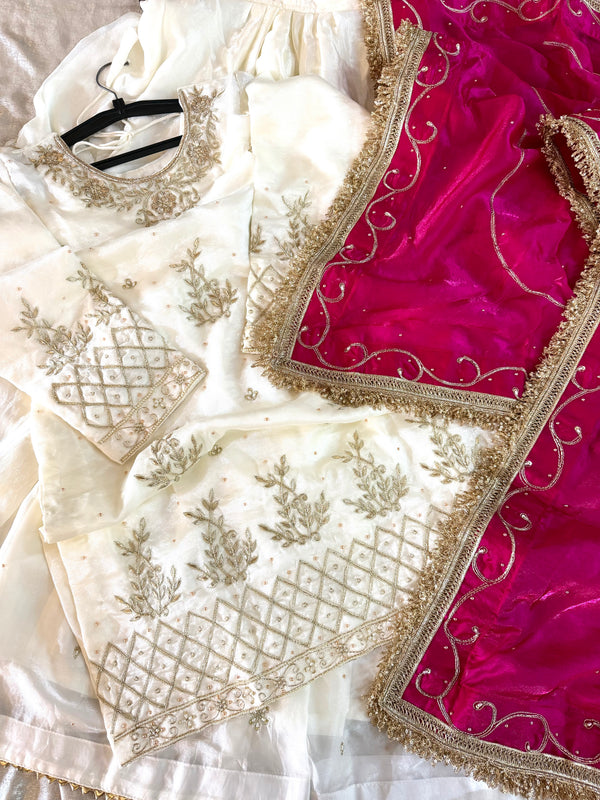 DABKA GHARARA |  | Karishma Emporium | Elegance in Making Pure Zardozi Women wear