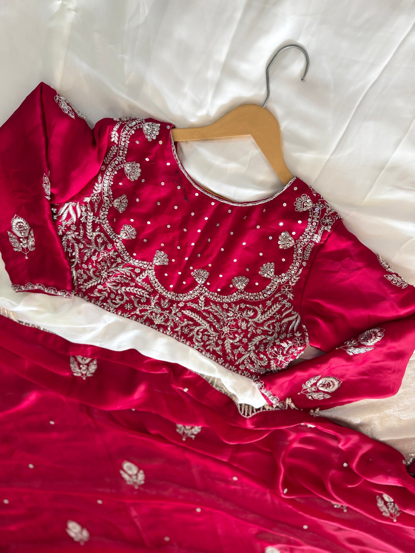 BEAUTIFUL HANDWORK ANARKALI IN CHOLI WORK