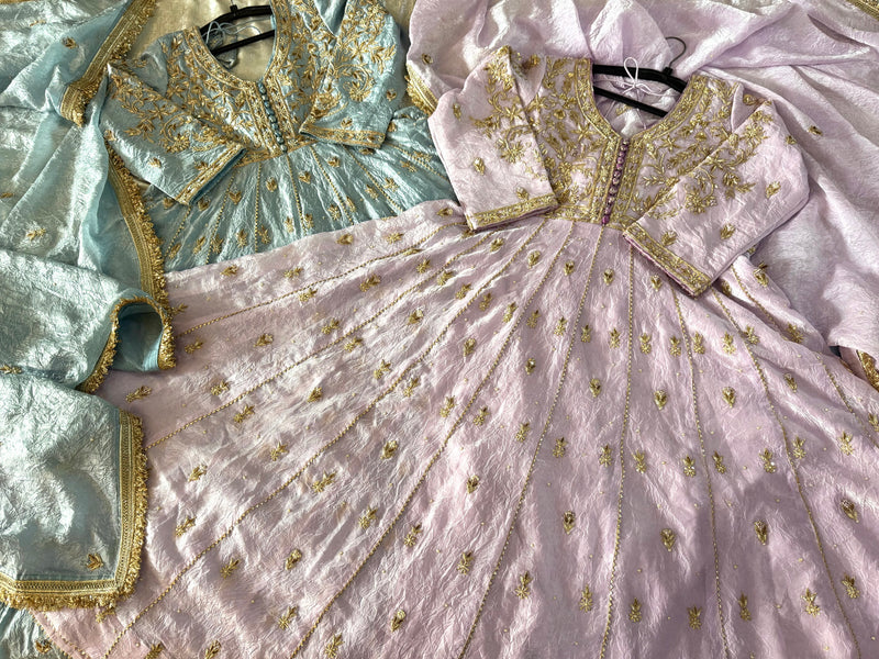 ZARDOZI ANARKALI WITH PANT |  | Karishma Emporium | Elegance in Making Pure Zardozi Women wear
