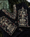 BEAUTIFUL HANDWORK IN BLACK WITH GERMAN VELVET GHARARA ND DUPATTA