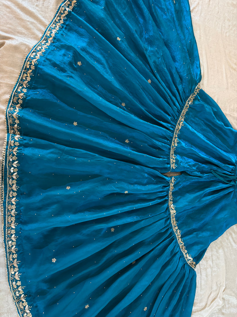 BEAUTIFUL GHARARA IN DABKA WORK |  | Karishma Emporium | Elegance in Making Pure Zardozi Women wear