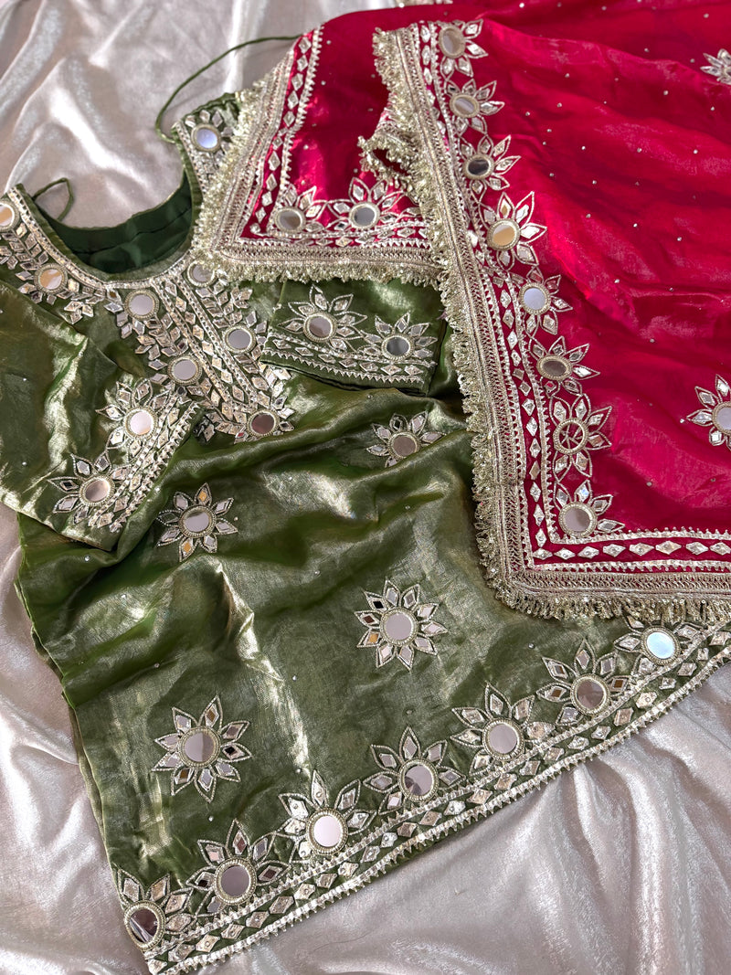 GOTA PATTI GHARARA |  | Karishma Emporium | Elegance in Making Pure Zardozi Women wear