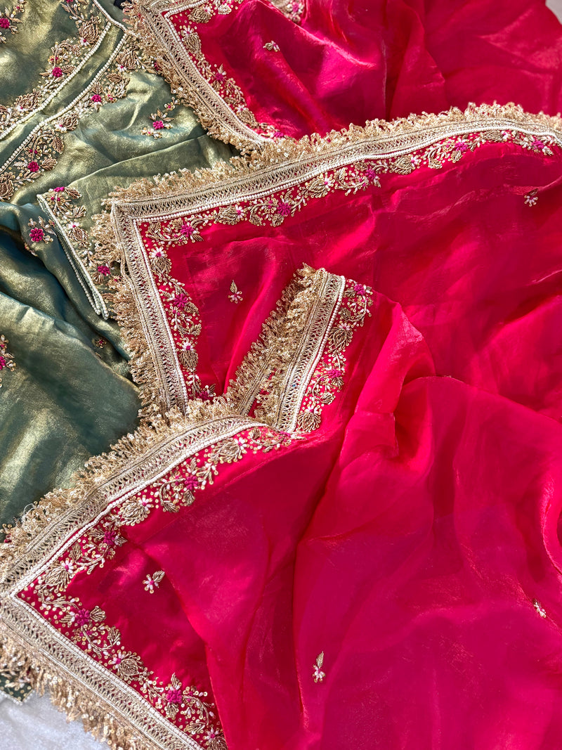 BEAUTIFUL ZARDOZI GHARARA |  | Karishma Emporium | Elegance in Making Pure Zardozi Women wear