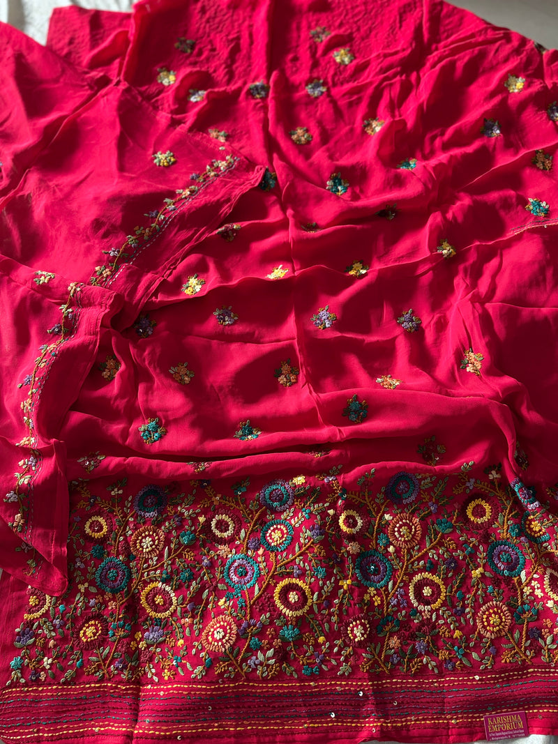 Katha work suits |  | Karishma Emporium | Elegance in Making Pure Zardozi Women wear