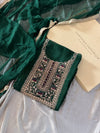 GREEN ZARDOZI WORK