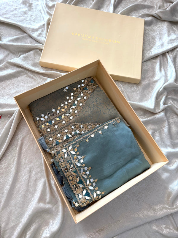 (KHUDABAKSH) PURE BANARSI FABRIC |  | Karishma Emporium | Elegance in Making Pure Zardozi Women wear