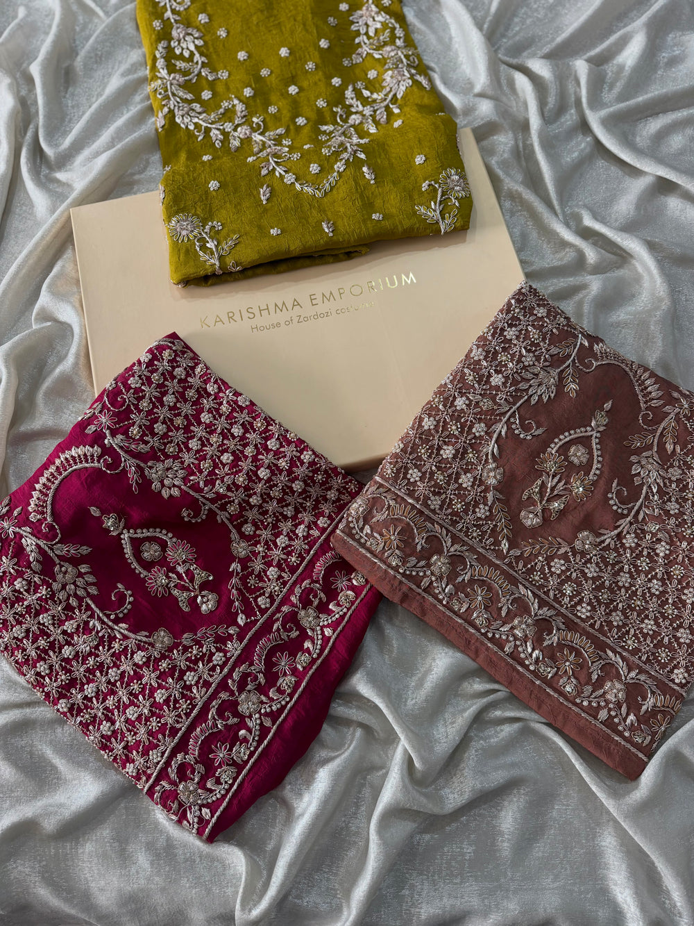 PREMIUM ZARDOZI SUITS |  | Karishma Emporium | Elegance in Making Pure Zardozi Women wear