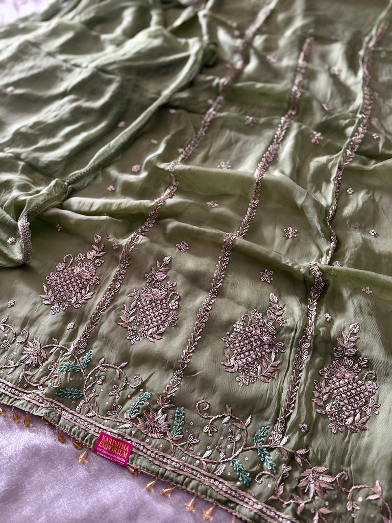 ZARDOZI SUITS |  | Karishma Emporium | Elegance in Making Pure Zardozi Women wear