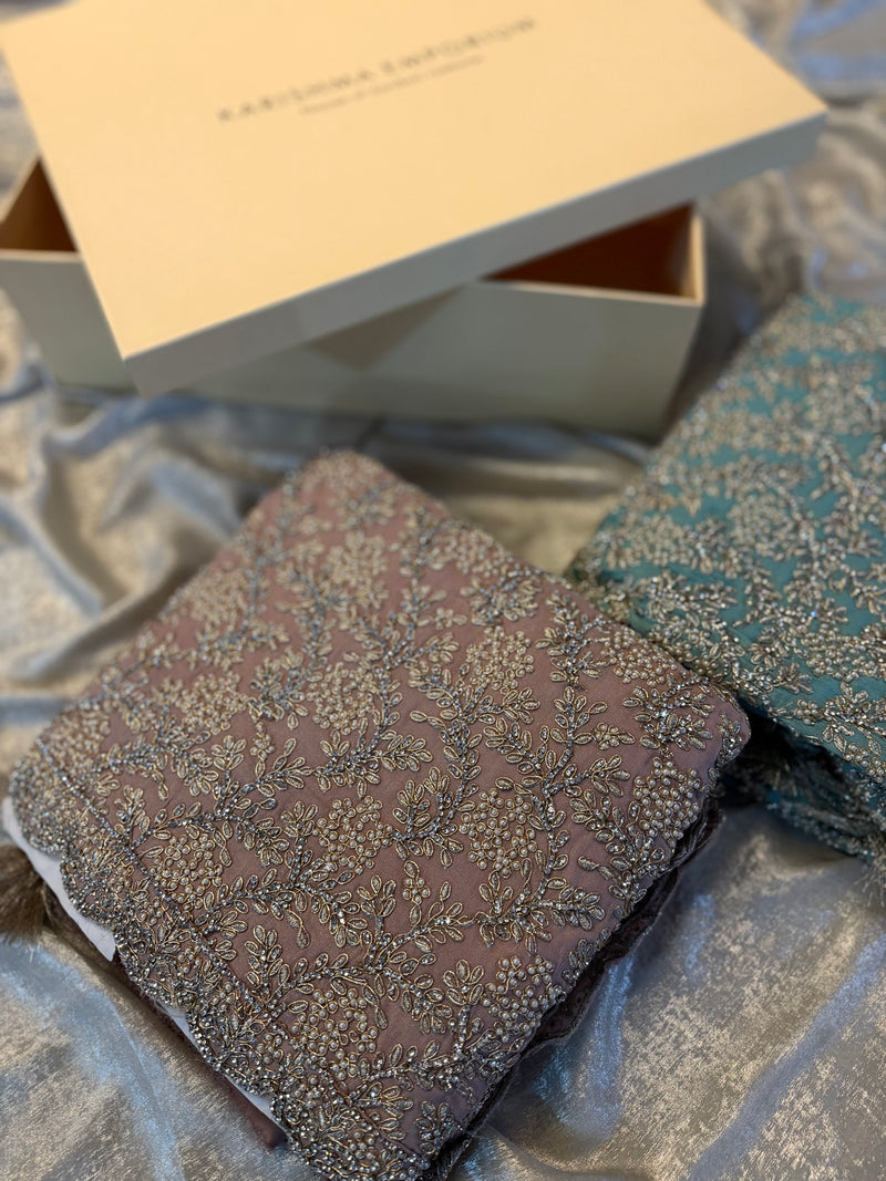 NEW WEDDING SUITS |  | Karishma Emporium | Elegance in Making Pure Zardozi Women wear