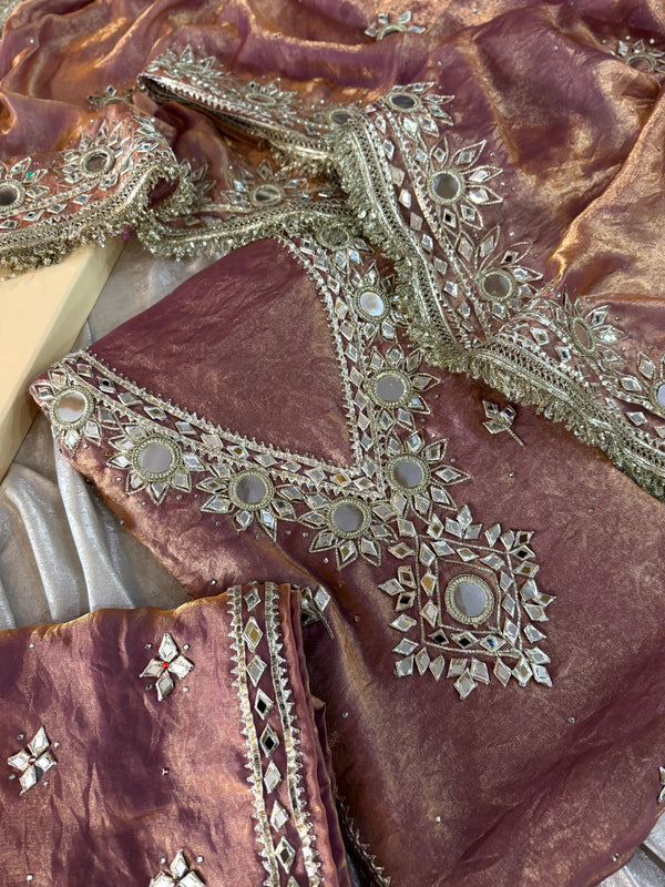 GOTA SUITS |  | Karishma Emporium | Elegance in Making Pure Zardozi Women wear