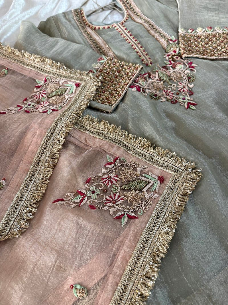 Zardozi Sharara |  | Karishma Emporium | Elegance in Making Pure Zardozi Women wear