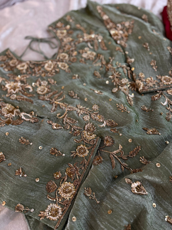 ZARDOZI SHARARA |  | Karishma Emporium | Elegance in Making Pure Zardozi Women wear