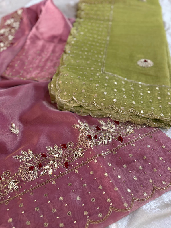 BEAUTIFUL HANDWORK GHARARA |  | Karishma Emporium | Elegance in Making Pure Zardozi Women wear