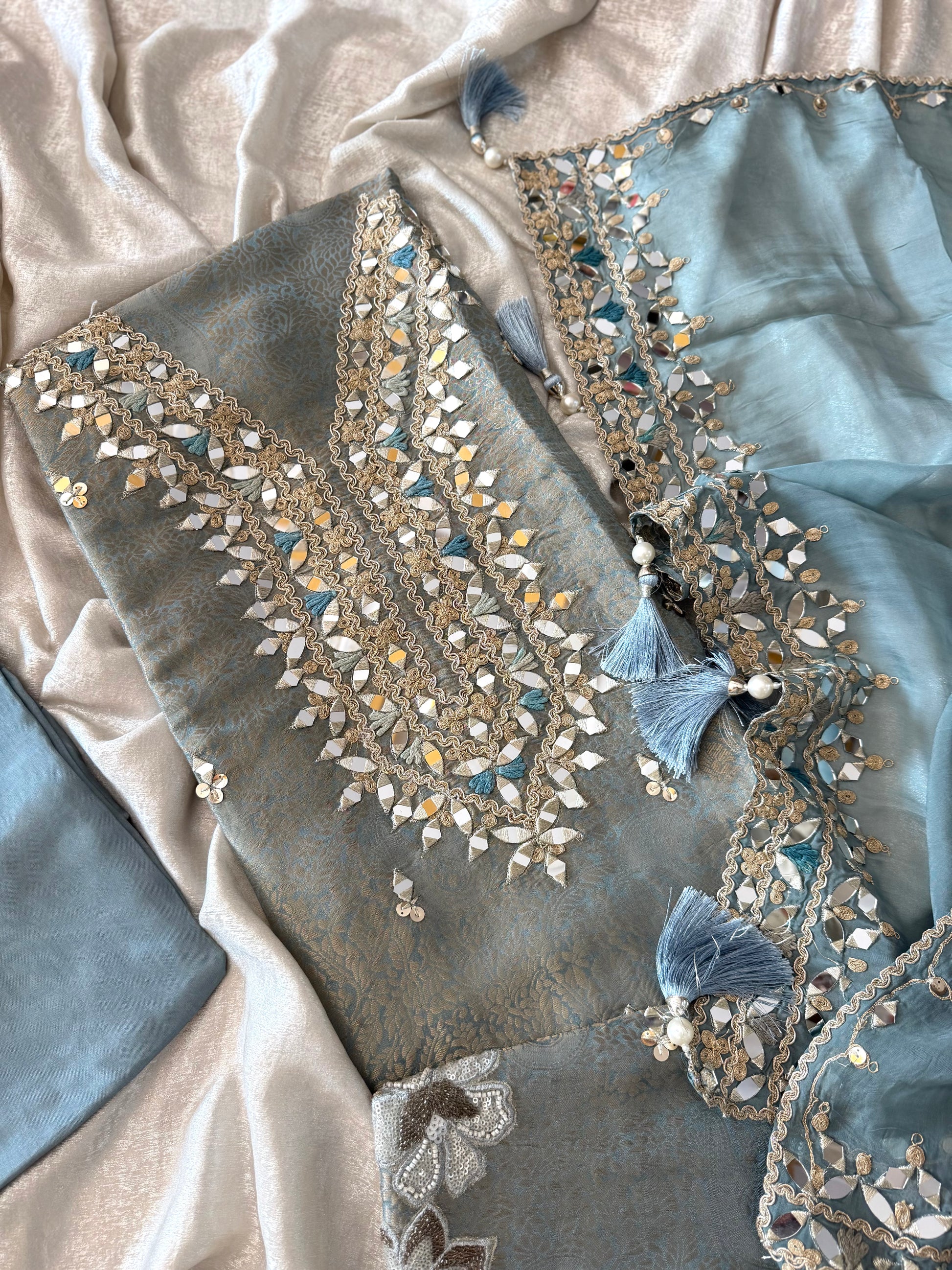 (KHUDABAKSH) PURE BANARSI FABRIC |  | Karishma Emporium | Elegance in Making Pure Zardozi Women wear