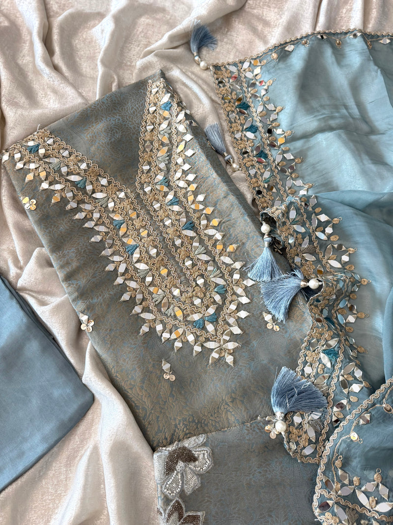 (KHUDABAKSH) PURE BANARSI FABRIC |  | Karishma Emporium | Elegance in Making Pure Zardozi Women wear