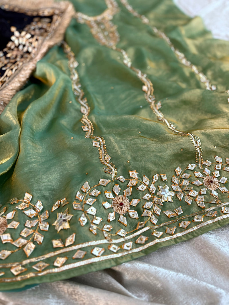 “GOTA PATTI” |  | Karishma Emporium | Elegance in Making Pure Zardozi Women wear