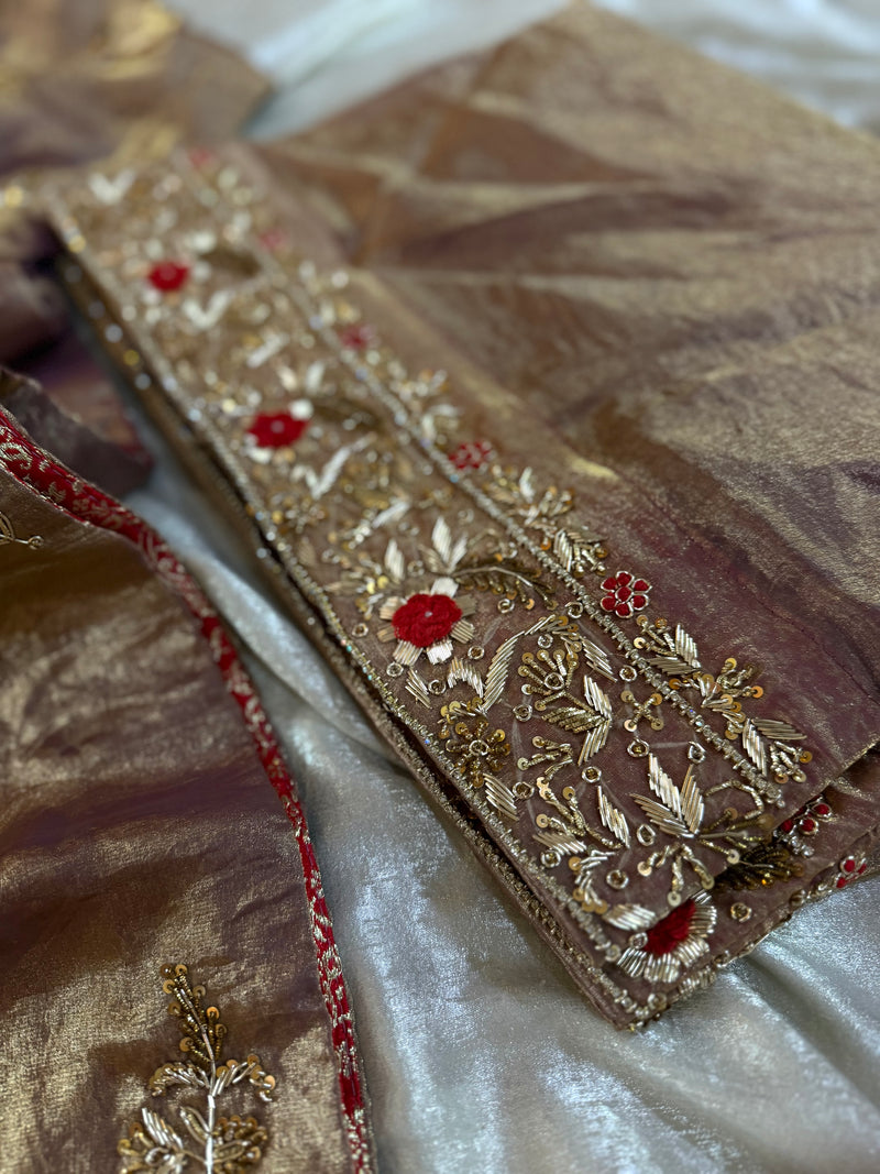 ZARDOZI KURTA PANT SET |  | Karishma Emporium | Elegance in Making Pure Zardozi Women wear
