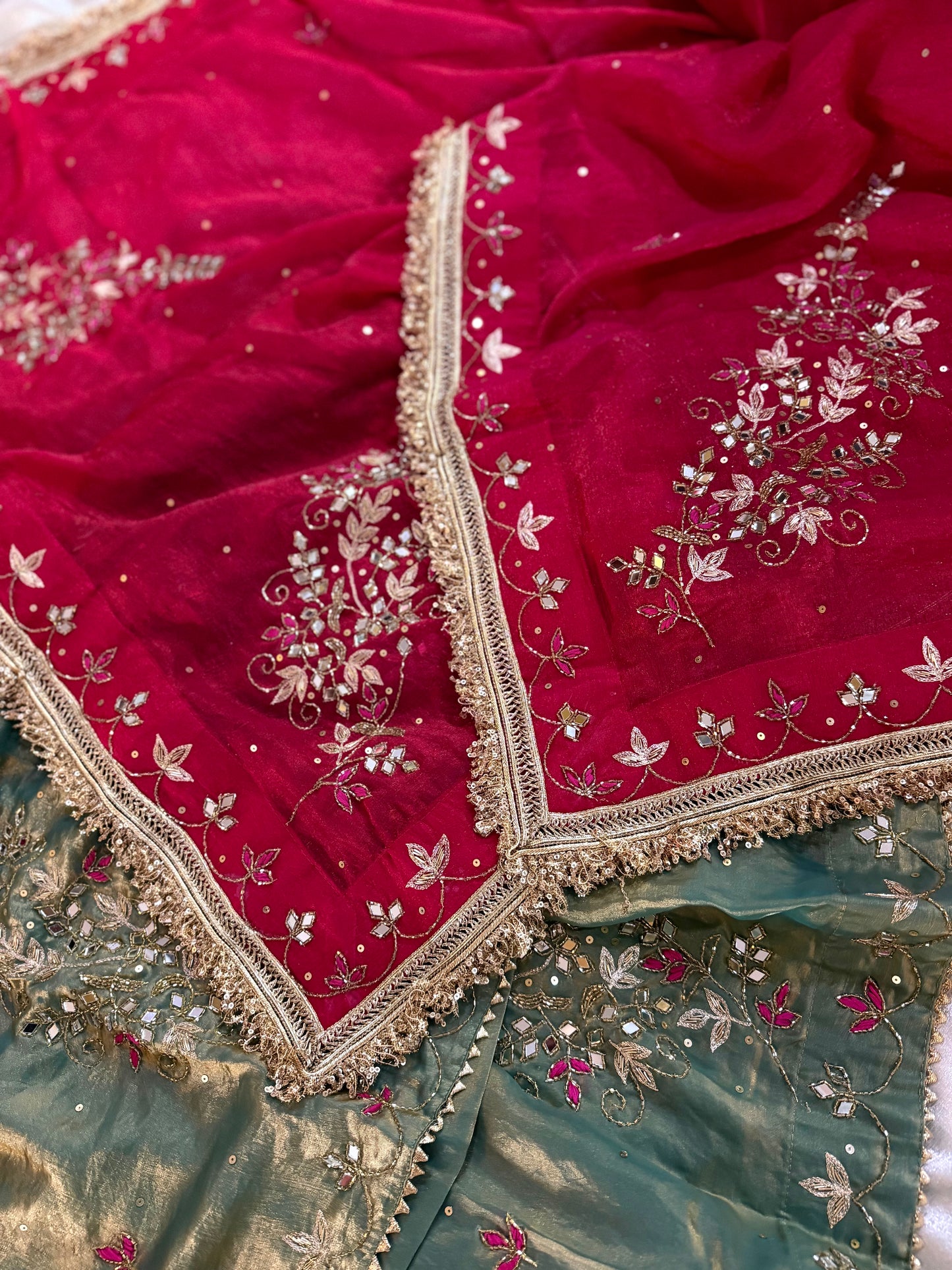 BEAUTIFUL HANDWORK GHARARA