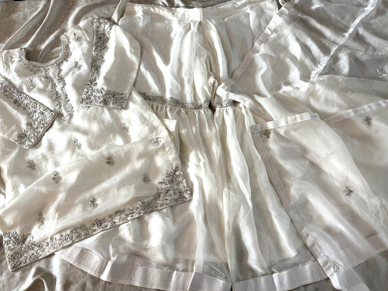 ANTIQUE ZARDOZI GHARARA |  | Karishma Emporium | Elegance in Making Pure Zardozi Women wear