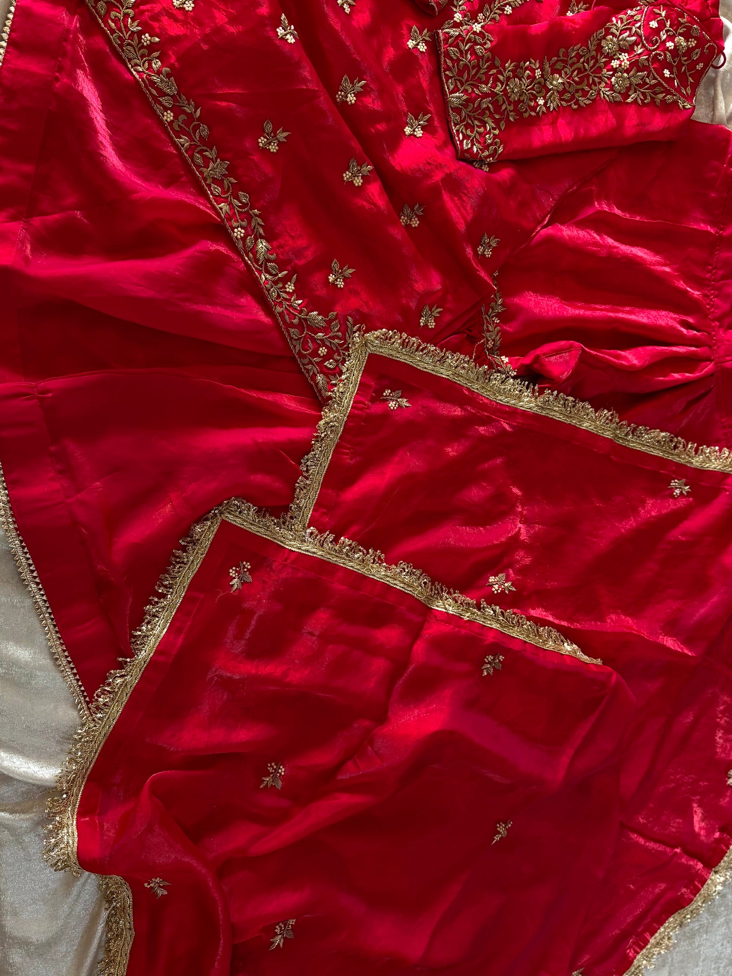 ANTIQUE ZARDOZI GHARARA