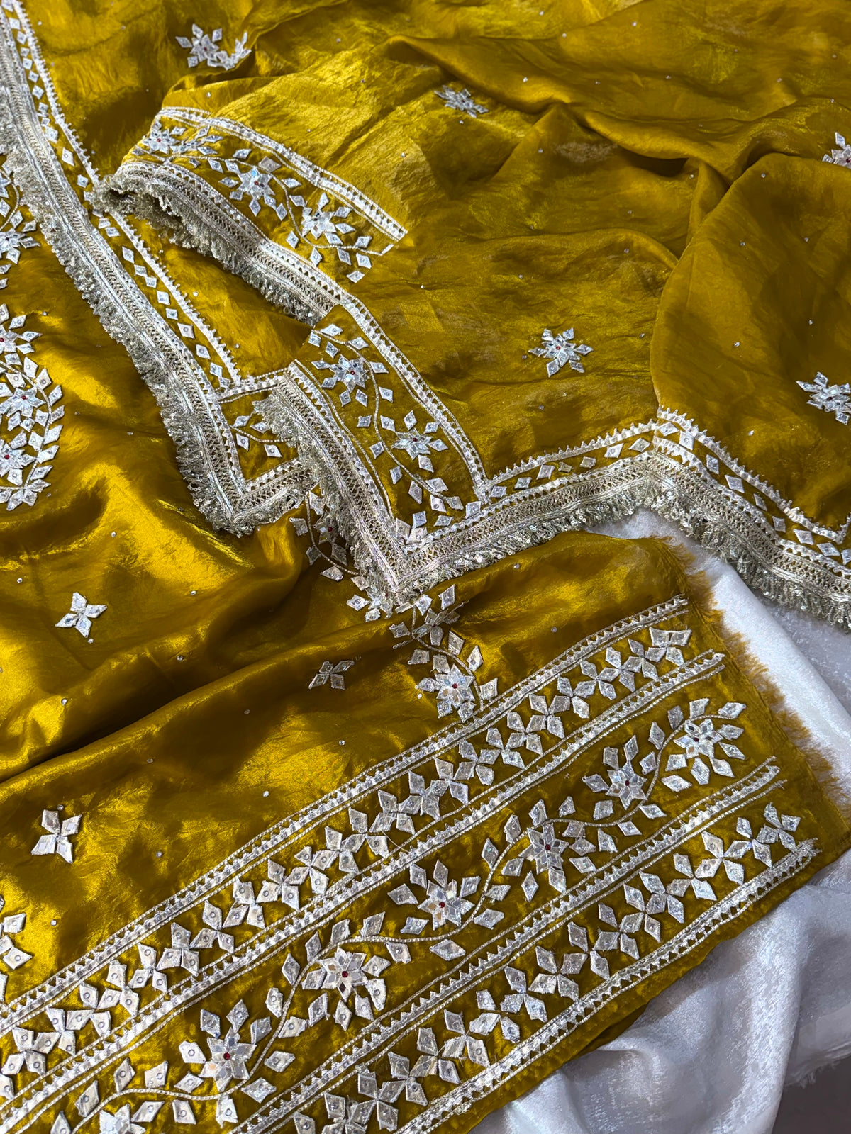 GOLD MUSTARD GOTA PATTI SUIT