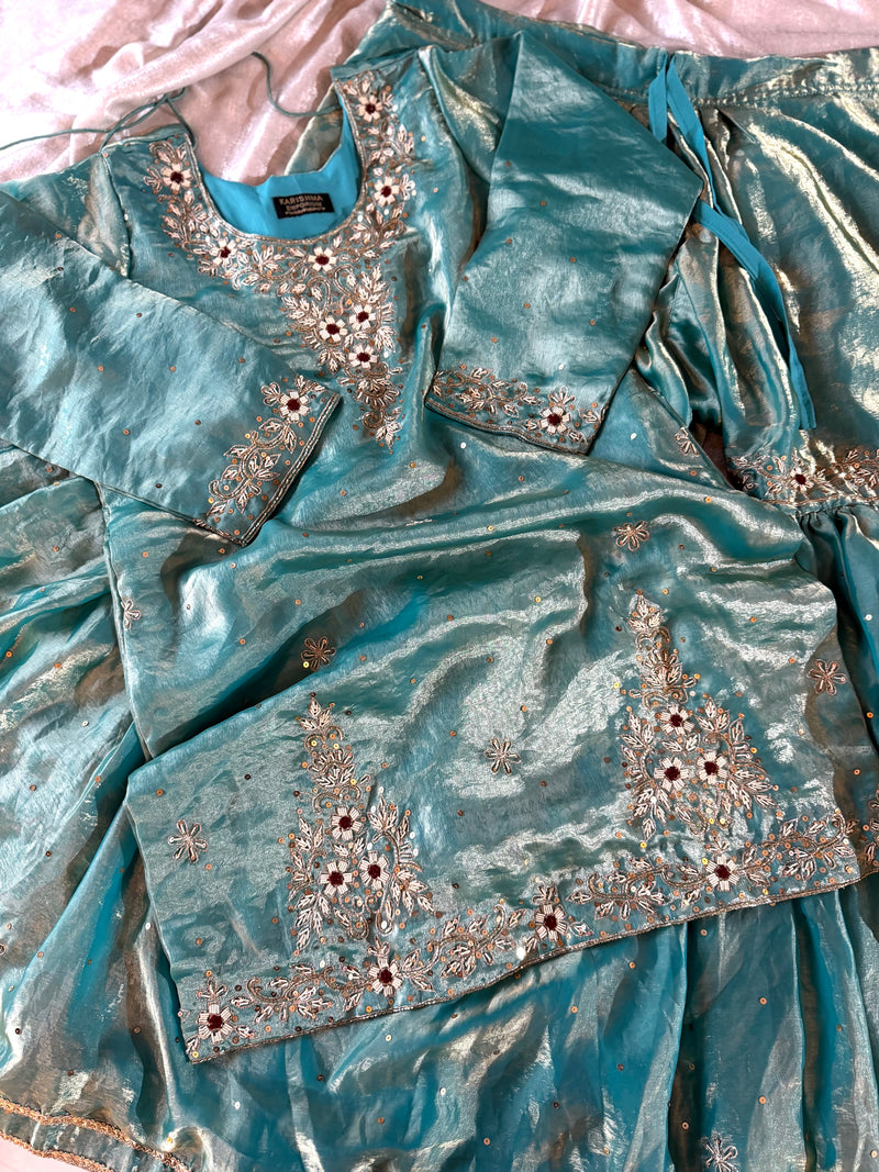 DABKA GHARARA |  | Karishma Emporium | Elegance in Making Pure Zardozi Women wear