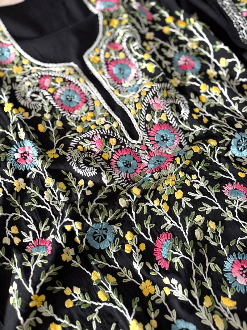 BLACK BEAUTY IN THREAD WORK |  | Karishma Emporium | Elegance in Making Pure Zardozi Women wear