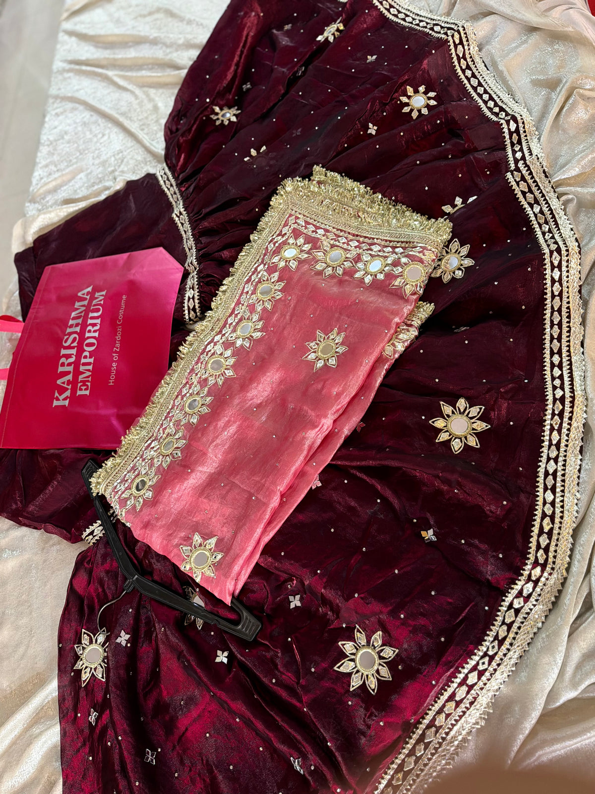 BEAUTIFUL GOTA PATTI GHARARA