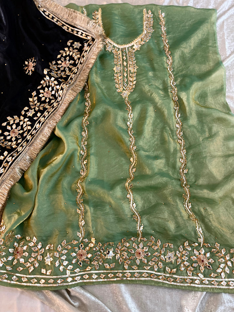 “GOTA PATTI” |  | Karishma Emporium | Elegance in Making Pure Zardozi Women wear