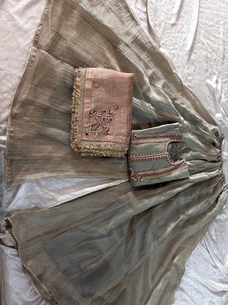 Zardozi Sharara |  | Karishma Emporium | Elegance in Making Pure Zardozi Women wear