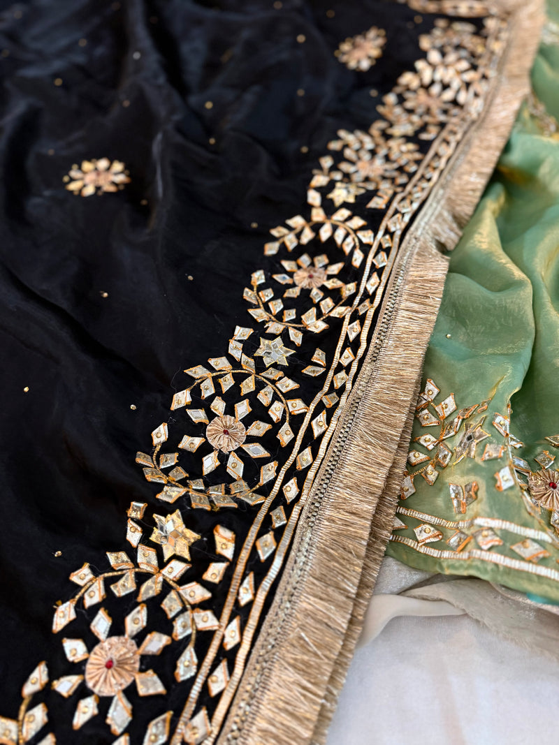 “GOTA PATTI” |  | Karishma Emporium | Elegance in Making Pure Zardozi Women wear
