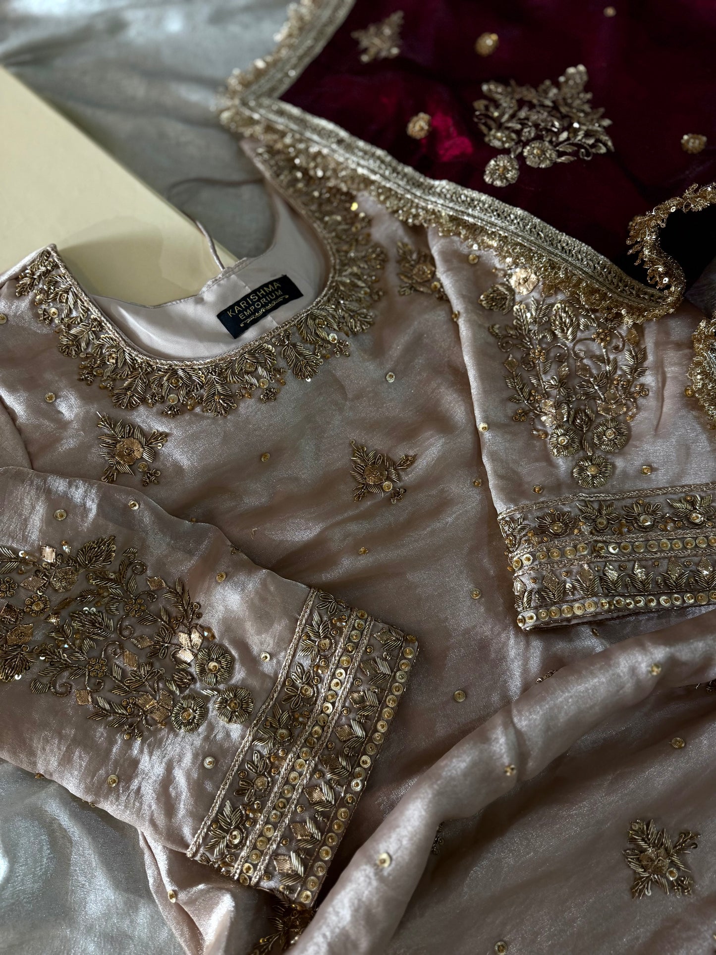 PURE ZARDOZI WITH GOTA TOUCH GHARARA