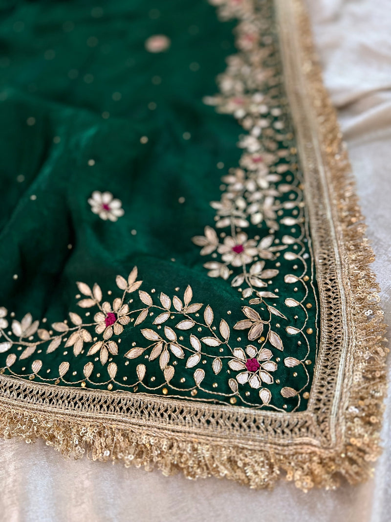 (DABKA PATTI SUIT) |  | Karishma Emporium | Elegance in Making Pure Zardozi Women wear