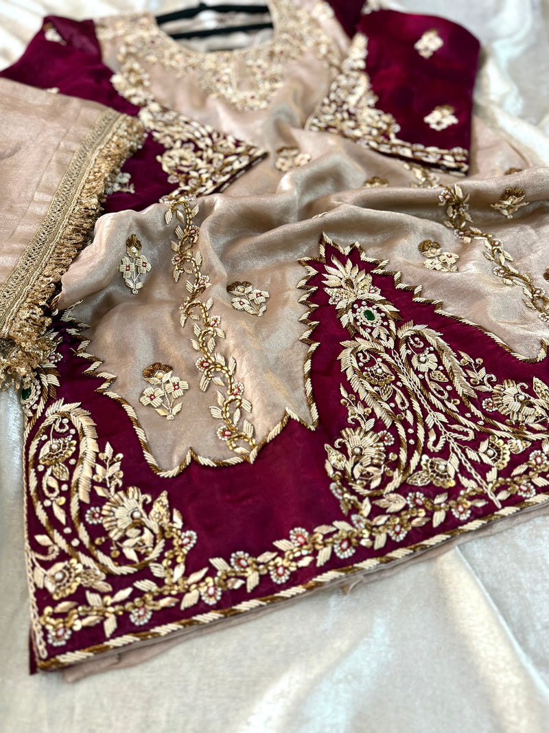 (AAFAT) |  | Karishma Emporium | Elegance in Making Pure Zardozi Women wear